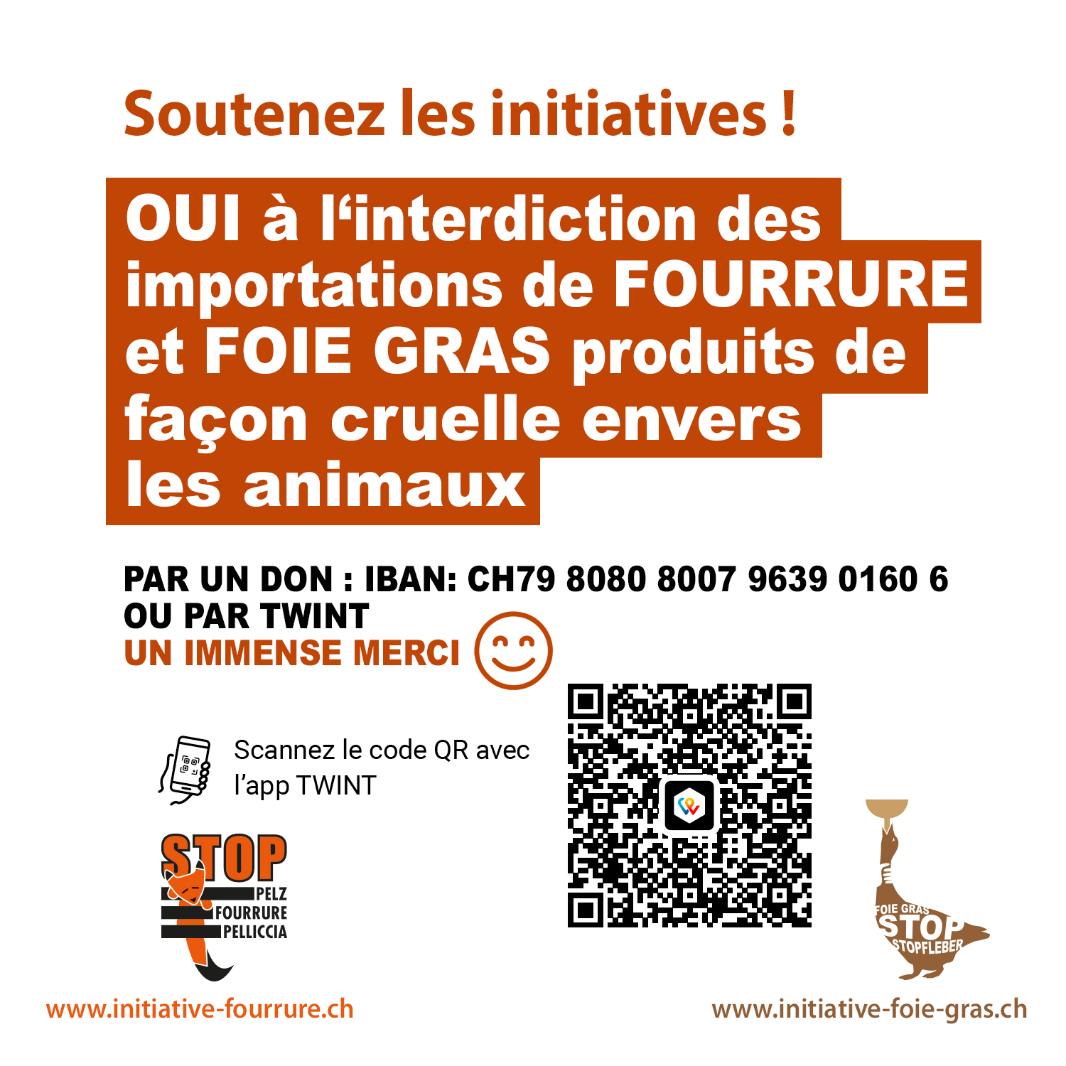 Faire un don pour les initiatives fourrure – foie gras